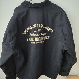 Mens Abercrombie & Fitch Black work jacket